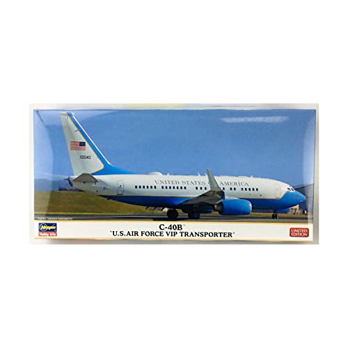 하세가와 1/200 미국 공군 C-40B 요인 수송기 프라모델 10848