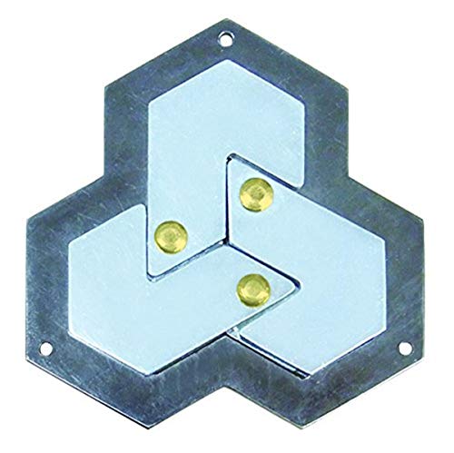 캐스트퍼즐 HEXAGON - Hanayama 캐스트 메탈 브레인 티저 Puzzle
