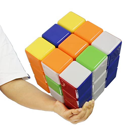 매직 큐브 GoodPlay 헤슈우 슈퍼 빅사이즈 18cm 3x3x3인치 컬러풀 스티커 레스 스피드 퍼즐