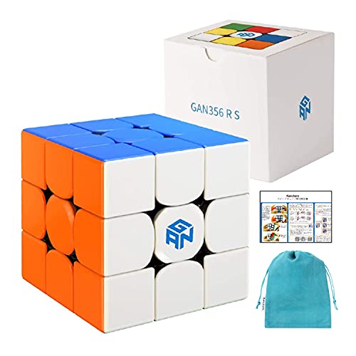 매직 큐브 Kancharo 일본어 메뉴얼 파우치부/정규품GAN356 RS 스피드 큐브 GANCUBE 경기용 3x3