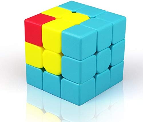 매직 큐브 RainbowBox 3x3 3x3x3 스티커 레스 스피드 지육 장난감 퍼즐 유아뇌 트레이닝 게임 스트레스 해소 6세이상에 적합하고 샌드위치 (옵션택1)