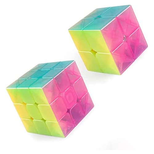 매직 큐브 JellyCube 2x2 3x3 젤리 큐브 마분 쪽,편 입체 퍼즐 회전 스무스 매직 Magic Cube (옵션택1)