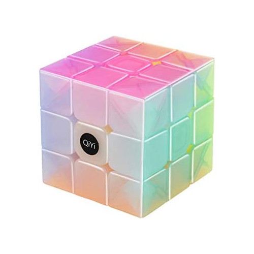 매직 큐브 QiYi Warrior Magic Cube 마분 쪽,편 일본어6 면완성 공략서 2x2x2 3x3x3 경기 전용 큐브 회전 스무스 입체 퍼즐 세계 기준 배색 스트레스 해소뇌 트레이닝 POP 방지 대상 연령6세 이상 젤리 2개 (옵션택1)