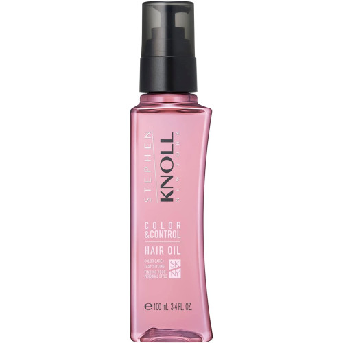 STEPHEN KNOLL 스티븐 노루 컬러 컨트롤 헤어 오일 W100mL 유지 데미지 보수 윤기나는 모발 UV 차단 열 보호제 씻어내지 않는 트리트먼트 살롱
