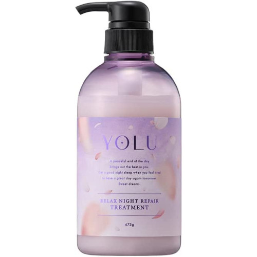 봄 한정 YOLU 요루 사쿠라 트리트먼트 릴랙스 나이트 리페어 475g 마그놀리아 향기 데미지 케어 농밀 보수
