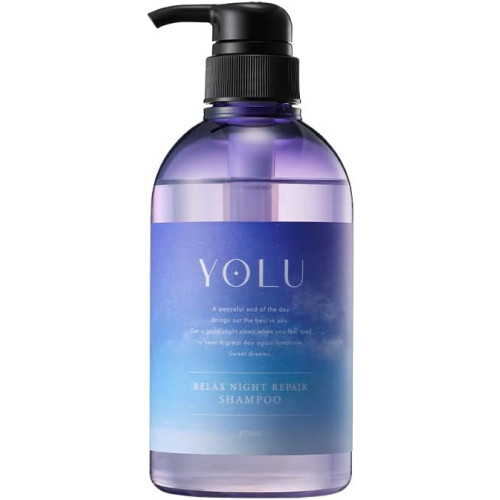 YOLU 샴푸 릴랙스 나이트 리페어 475ml 헤어 케어 논실리콘 남녀공용