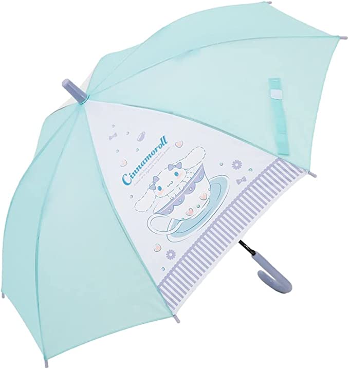 오가와 Ogawa 키즈 긴우산 점프식 50cm 8개 뼈 산리오 시나모롤 투명 창 포함 이름 15645