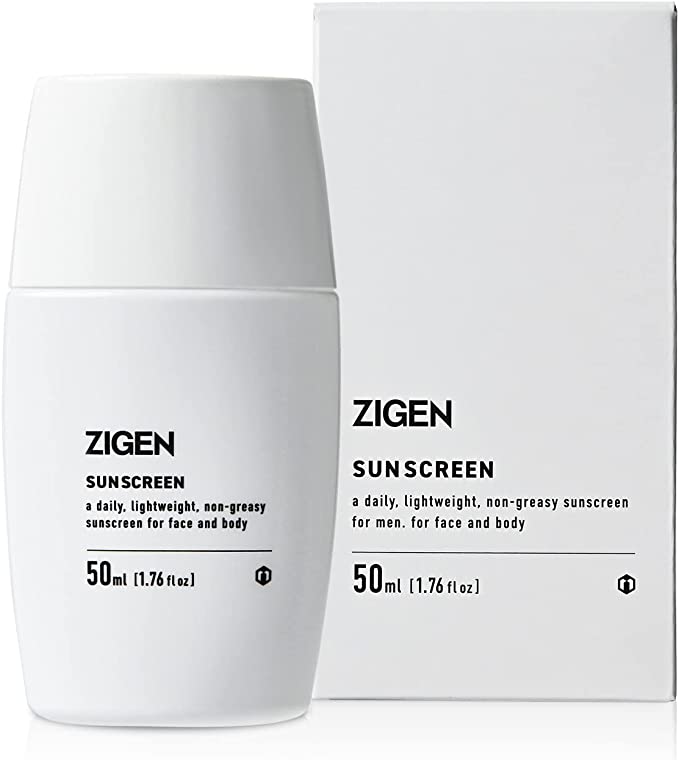 ZIGEN 선크림 논케미컬 민감성 피부SPF50/PA++얼굴 바디용 자외선 흡수제 미사용 클렌징 불필요 보습 무향료 순한 UV 크림 여성 남성 어린이 50ml