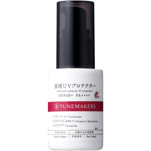 자외선 차단제 원액 UV 프로텍터 30ml SPF50+ PA+++ 메이크업베이스 에센스 워터프루프 클렌징 불필요 무향료 TUNEMAKERS 튠메이커스