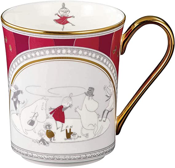 Noritake 노리다케 머그컵 395cc 무민 무민 계곡의 여름 축제 1개 레드 본차이나 TG93656/N-092L