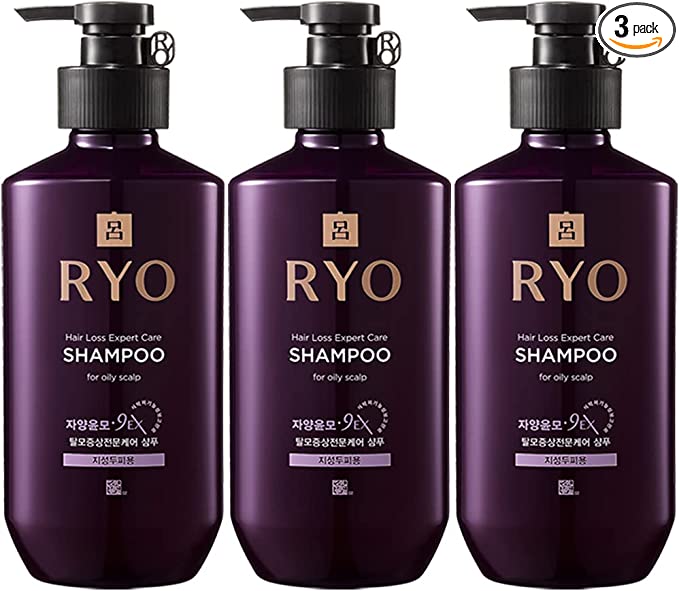 의 탈모방지샴푸(아모레퍼시픽) 여주인 양윤모 제모방지샴푸 지성두피용 RYO Anti Hair Loss Shampoo 400ml X3 (해외직배송품) [병행수입품]