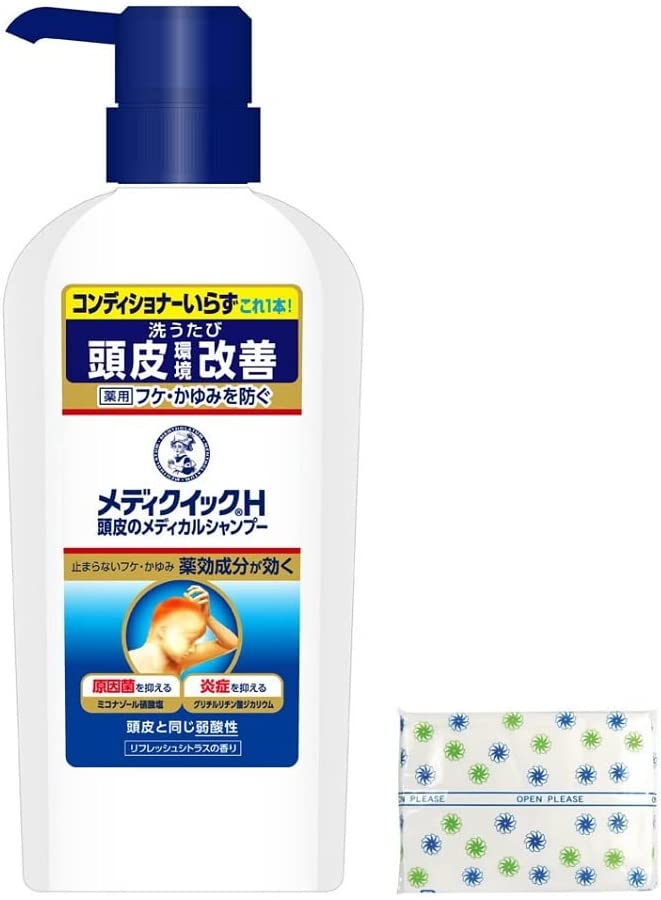 【의약외품】메디퀵 H두피 메디컬 샴푸 본체 증정