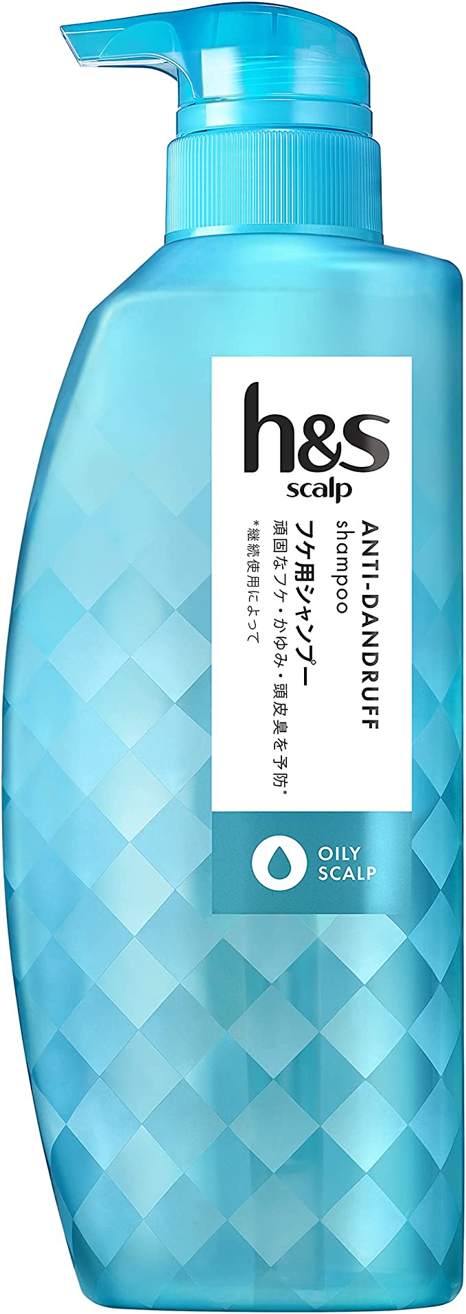 h&s(에이치앤에스) scalp 스칼프 오일리 지성 두피용 비듬·가려움·두피냄새 예방 남성용 논실리콘 남성 샴푸 펌프 350mL