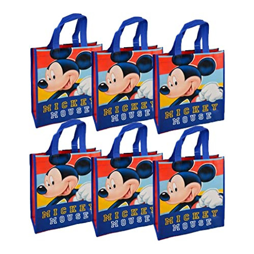 디즈니 미키마우스 Reusable 12-inch 토트백 6팩 파티 세트