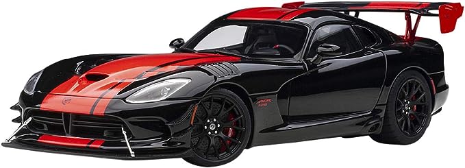 AUTOart 1/18 닷지 바이퍼 1:28 에디션 ACR 블랙/레드 스트라이프 완제품 71732