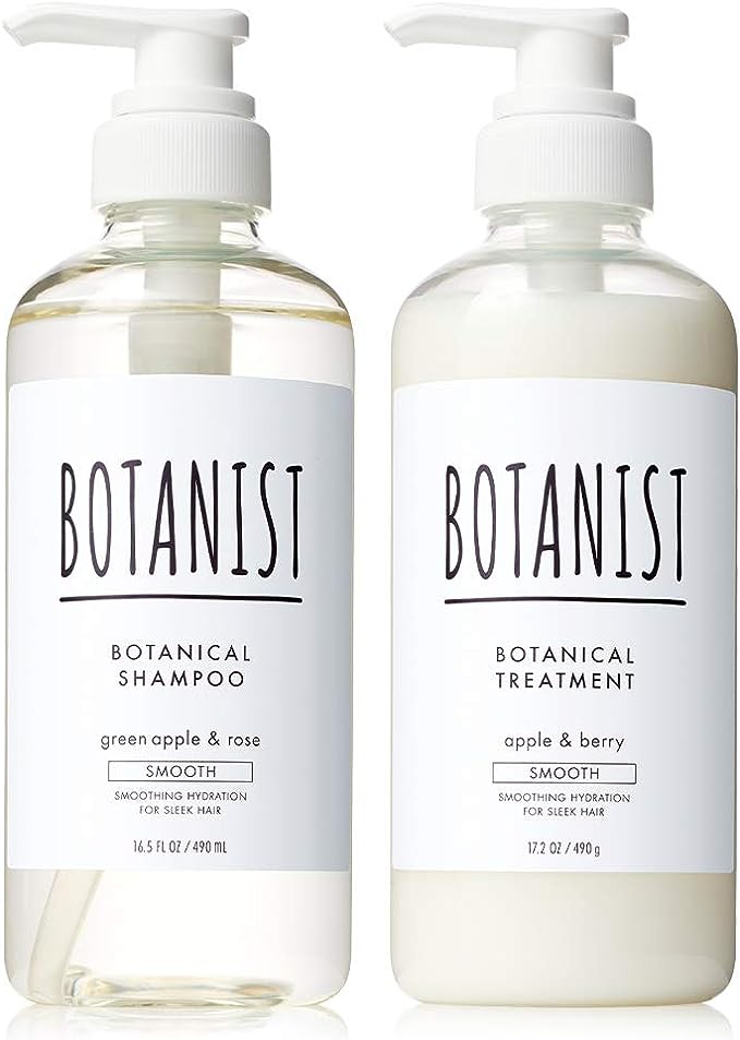 BOTANIST 보타니스트 | 샴푸 트리트먼트 세트 보틀 [스무스] 보태니컬 헤어케어 컨디셔너 맨즈 레이디스