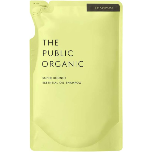 더 패브릭 유기농 샴푸 리필 【슈퍼 바운시】400mL 아미노산 아로마 정유 헤어케어 논실리콘 일본제