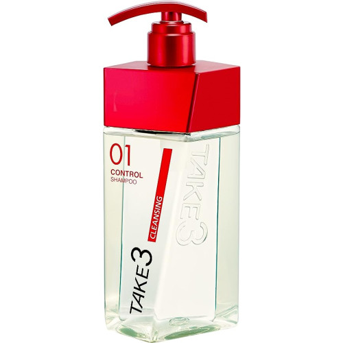 TAKE3 (테이크 쓰리) 컨트롤 샴푸 클렌징 [단단히 세척] 지성용 남성 샴푸] 400mL