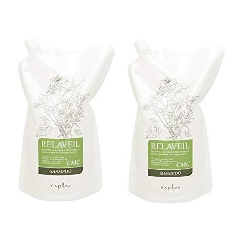 【×2개 세트】napla RELAVEIL 나플라 릴라베일 CMC 샴푸 1000ml 리필 [일본 정품]