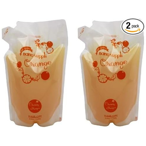 [X2개 세트] 써니 플레이스 나노서플리징샴푸 오렌지 800ml 리필용
