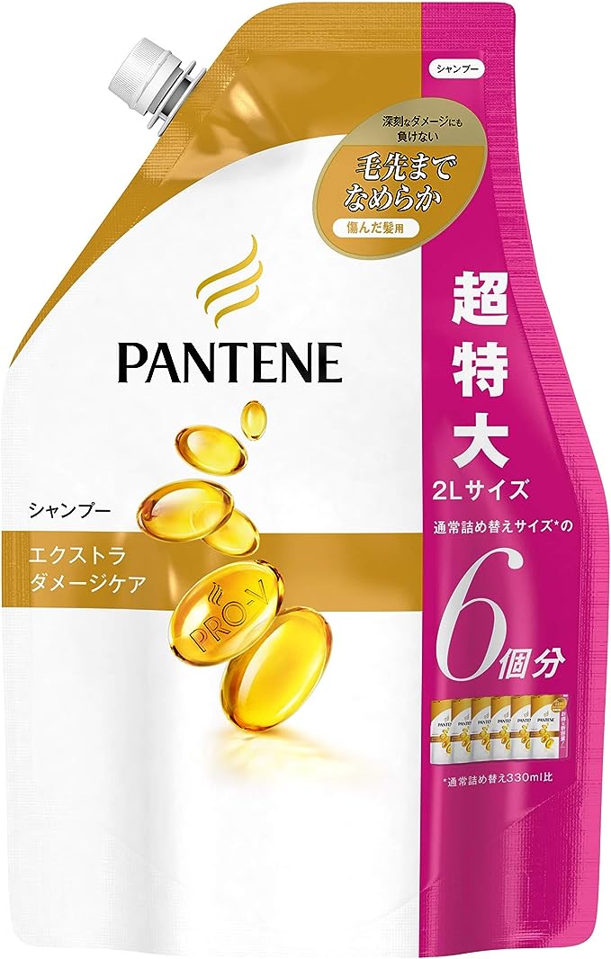 [대용량] 팬틴 샴푸 엑스트라 데미지케어 리필용 2000ml