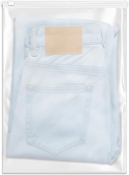 Spartan Industrial - 13” X 18” (100 Count) 3 Mil Frosted Reclosable Zip Plastic Bags with Resealable Lock Seal Zipper and Vent Hole | For for Packaging Clothes, Shirts & More