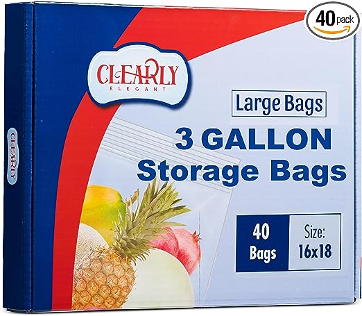 [ 40 COUNT ] Regular Roaster Clear Big Storage Bag 16