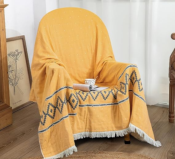 Heather Touch 100% Cotton Blanket Queen Size