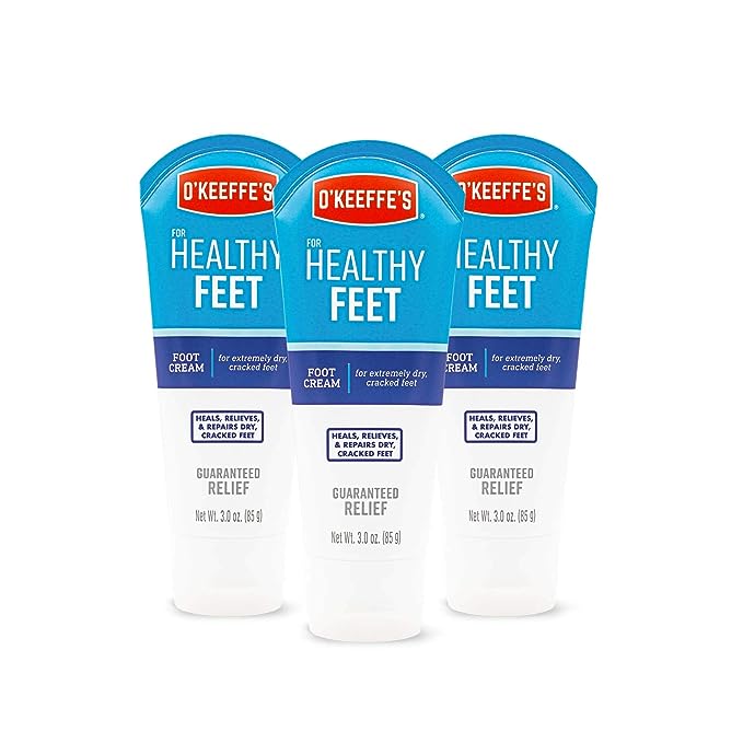 OKeeffes K0280004-3 Healthy Feet Foot Cream Tube (3 Pack), 3 oz