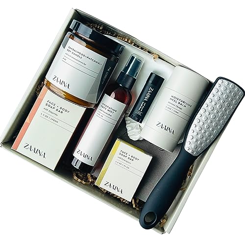 Wellness Spa Gift Set for Women, Relaxing Luxury Self Care Spa Box with Natural and Clean Beauty Products for Her by ZAAINA