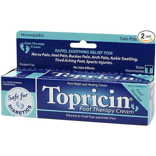 TOPRICIN Foot Therapy Cream 2 OZ, Pack