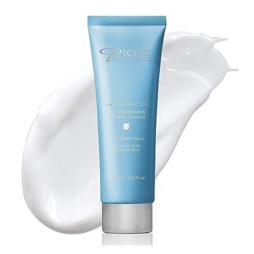 Premier Dead Sea Luxury Foot Cream treatment for dry cracked Skin, Smooth and Soften Dry, rough, Cracked Itchy Skin Healthy Feet, light quick absorbing. 4.2 fl.oz Product ID: 885525847541