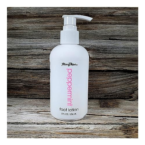 Touch of Mink Natural Foot Lotion Moisturizing Cream Peppermint 8oz