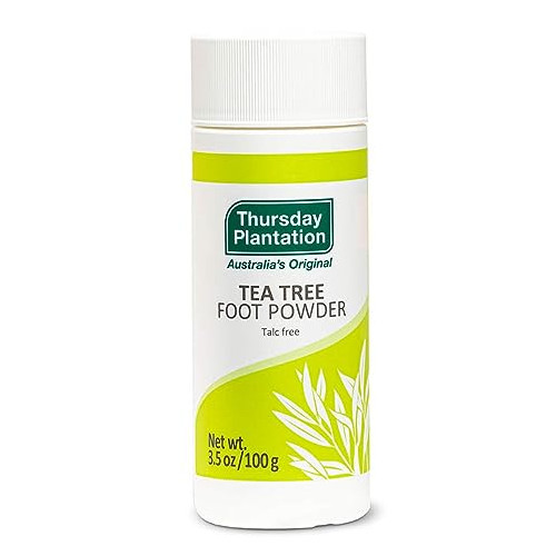 Thursday Plantation Tea Tree Foot Powder, Helps Prevent Foot Odor and Sweat, 3.5 Ounces