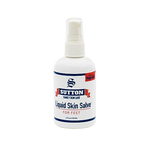 Premium Liquid Skin Salve for Feet - Repairs Dry Feet, Cracked and Irritated Skin. Easy Spray-On Hard-to-Reach Areas of Your Feet.