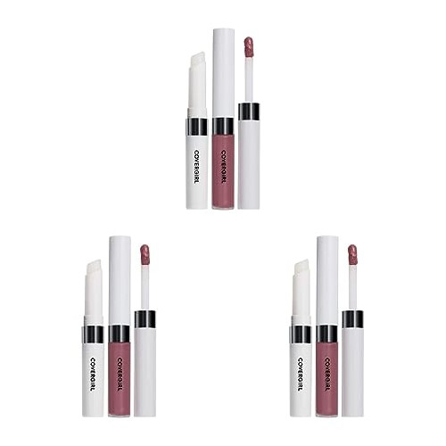 COVERGIRL Outlast All-Day Lip Color With Topcoat, Naturalast (Pack of 3)