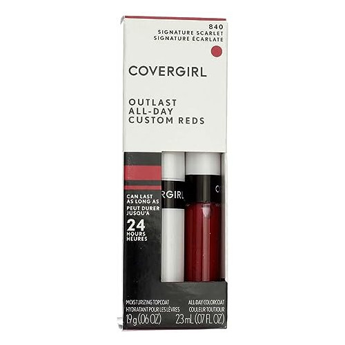 COVERGIRL Outlast All-Day Custom Reds Lip Color, Signature Scarlet (Pack of 4)