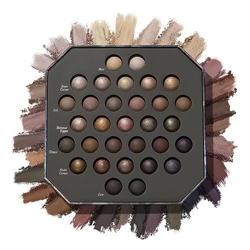 LAURA GELLER NEW YORK The Ultimate Palette Hidden Gems Baked Eyeshadow Palette - 31 shades - Matte and Shimmer Shades - Pigmented Crease-Proof Eye Makeup
