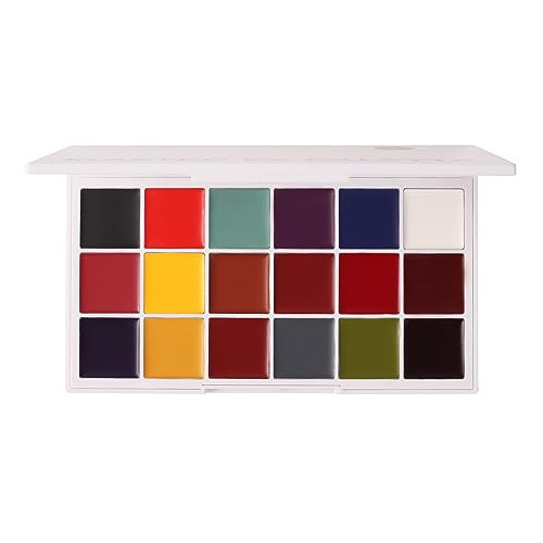 Narrative Cosmetics Master FX Palette, 18 Highly Pigmented Cream Colors, Professional SFX Makeup Palette for the Stage, Film, Costumes, Cosplay