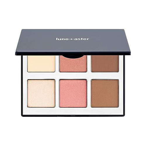 Lune+Aster Horizon Face Palette - This everyday essential face palette features complexion must-haves that sculpt, define and highlight to create a flawless, natural look for any occasion