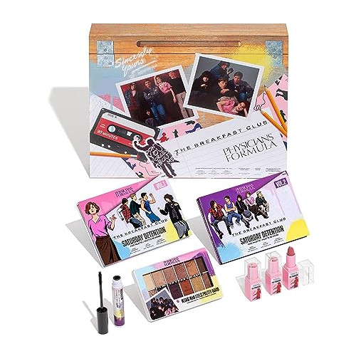 Physicians Formula The Breakfast Club Full Makeup Collection, Bronzers, Blushes, Highlighters, Mascara, 12-Pan Eyeshadow Palette, For Sensitive Skin