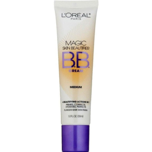 L'Oreal Paris Magic Skin Beautifier BB Cream, Medium [814] 1 oz (Pack of 3)