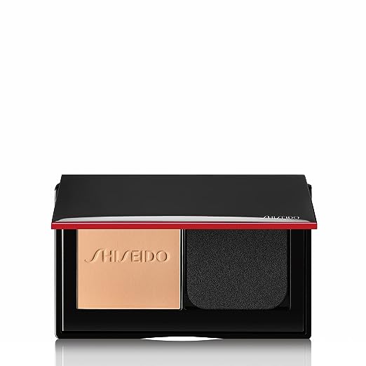 Shiseido Synchro Skin Self-Refreshing Custom Finish 파우더 Foundation - 24-Hour Sheer-to-Medium Buildable Coverage Shine Control Smudge Proof Non-Comedogenic