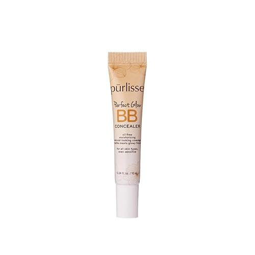 purlisse BB Concealer - Cream All Skin Types Oil-Free Moisturizing Smooths Blemishes .34oz Light