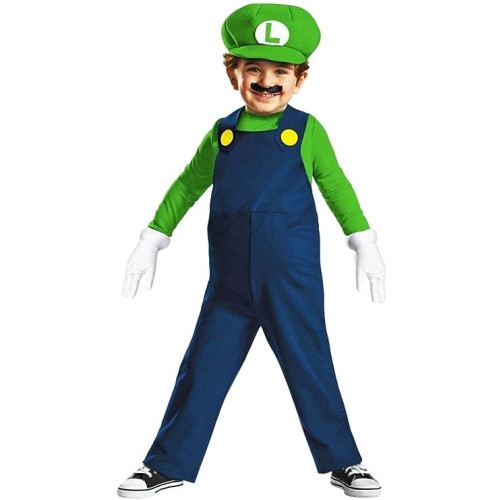 Disguise Nintendo Super Mario Brothers Luigi Boys Toddler Costume