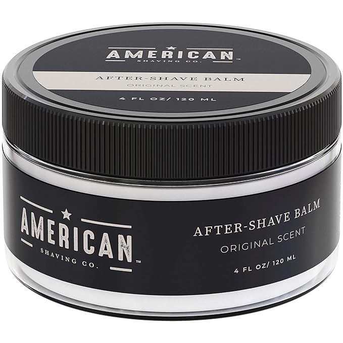 After Shave Balm for Smooth (Original Scent), Silky & Irritation Free Skin, Skin Care Soothes and Moisturizes Face Shaving, Treats Redness Razor Burn, Post Lotion by American Shaving Co - 4 Oz