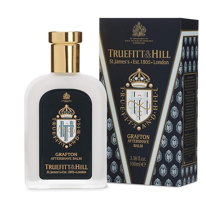 Truefitt & Hill Aftershave Balm - Grafton Rich, Soothing Moisturiser for All Skin Types, 3.38 ounces