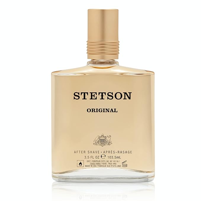 Stetson Original Aftershave by Scent Beauty - After Shave Splash for Men Earthy and Woody Aroma with Fragrance Notes of Citrus, Patchouli, Tonka Bean 3.5 Fl Oz