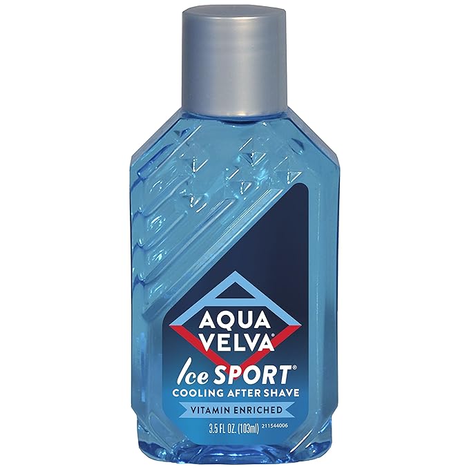 Aqua Velva Cooling Mens After Shave, Ice Sport, Vitamin E and Pro B5, Soothes, Cools, Refreshes Skin, 3.5 Ounce