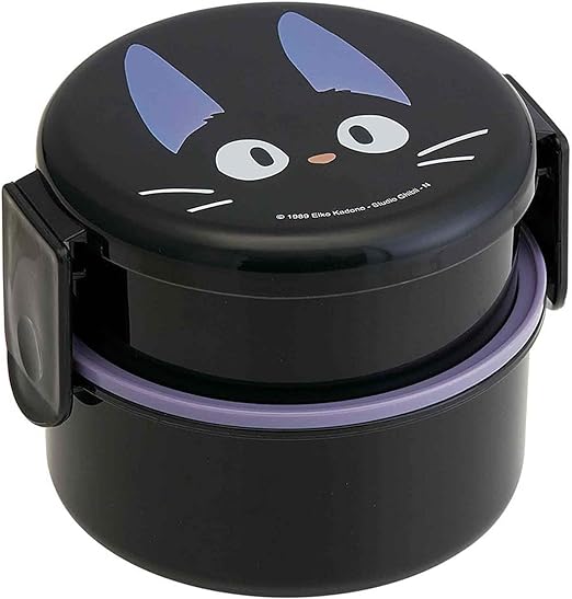 스케이터 Skater 원형 런치박스 500ml 도시락통 포크 포함 지지 마녀의 택배 지브리 일제 ONWR1-A